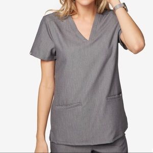 FIGS Casma Graphite Grey Scrub Top